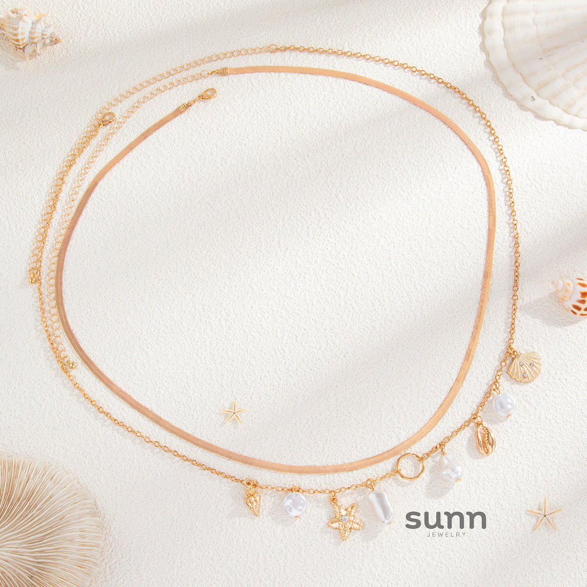 Esty Pearl Starfish Waist Chain [AQVFXZG4]
