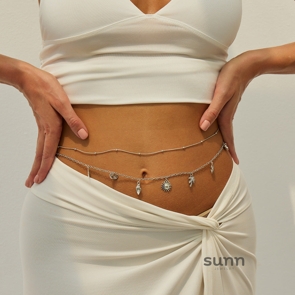 Esty Pearl Starfish Waist Chain [5NPTFNCG]