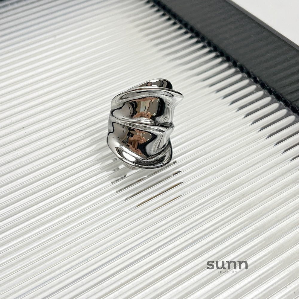 Eternity Glossy Pleated Ring [HOEHADP4]