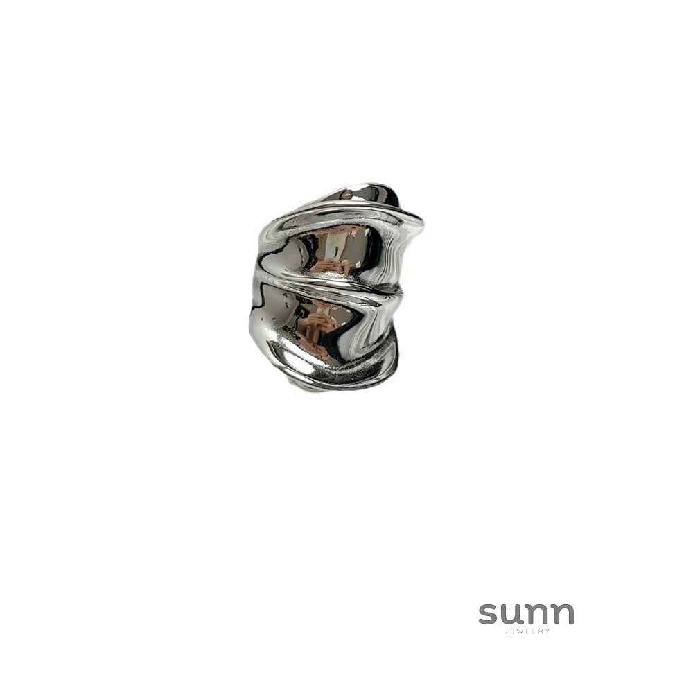 Eternity Glossy Pleated Ring [ZLYER942]