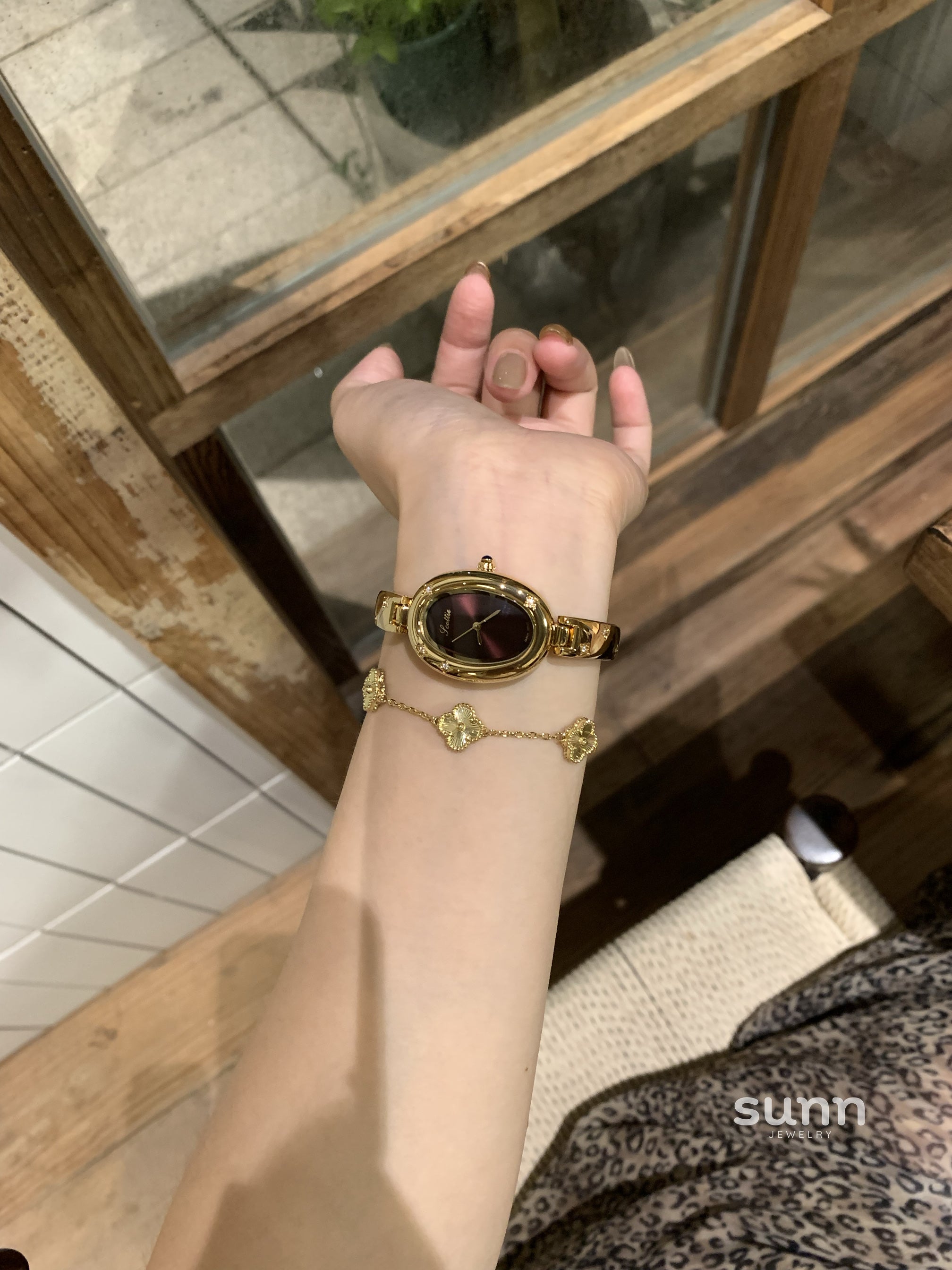 Ethel Ruby Diamond Bracelet Watch [OS0BD2OB]