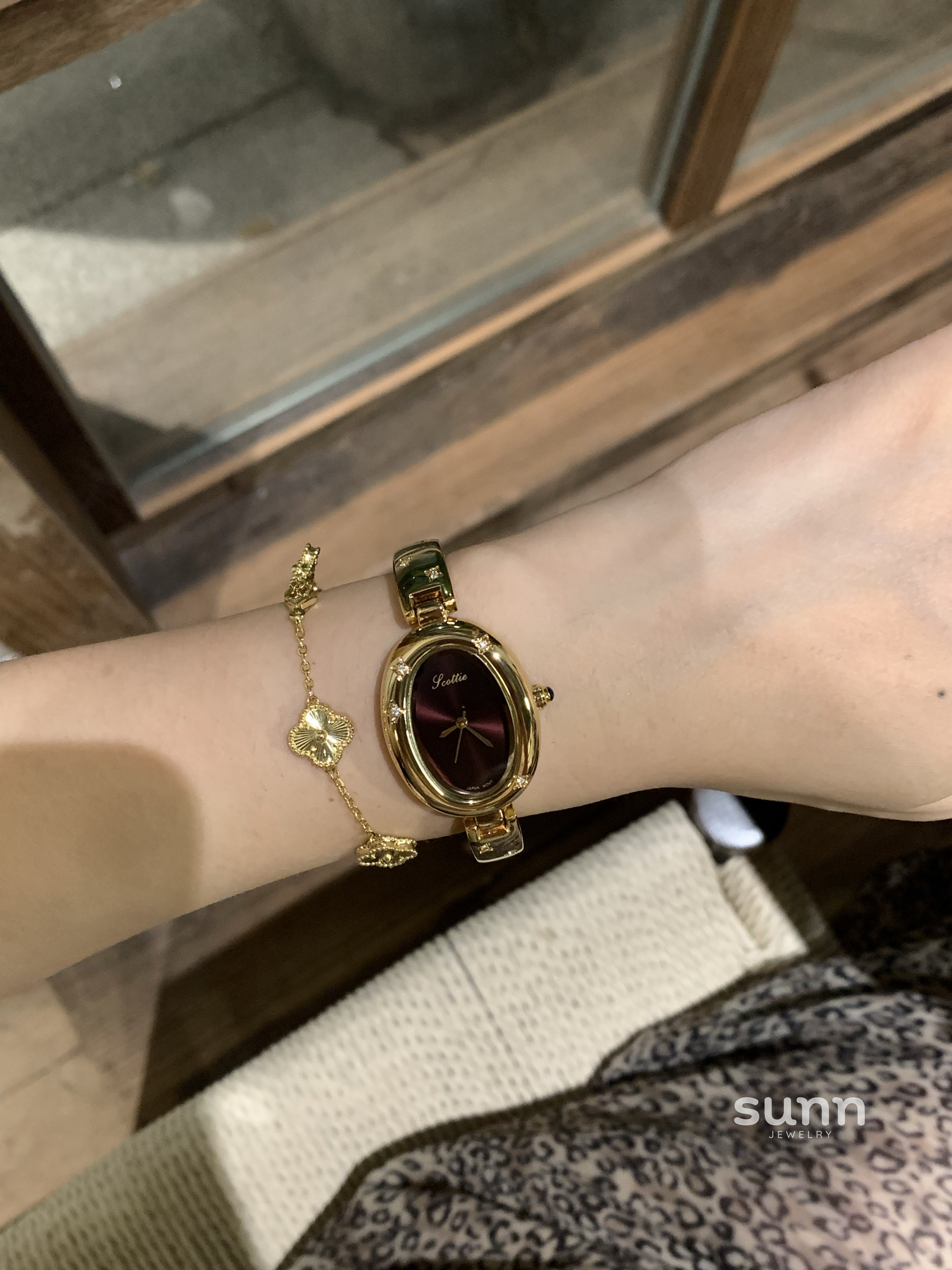 Ethel Ruby Diamond Bracelet Watch [KJIM8TJ5]