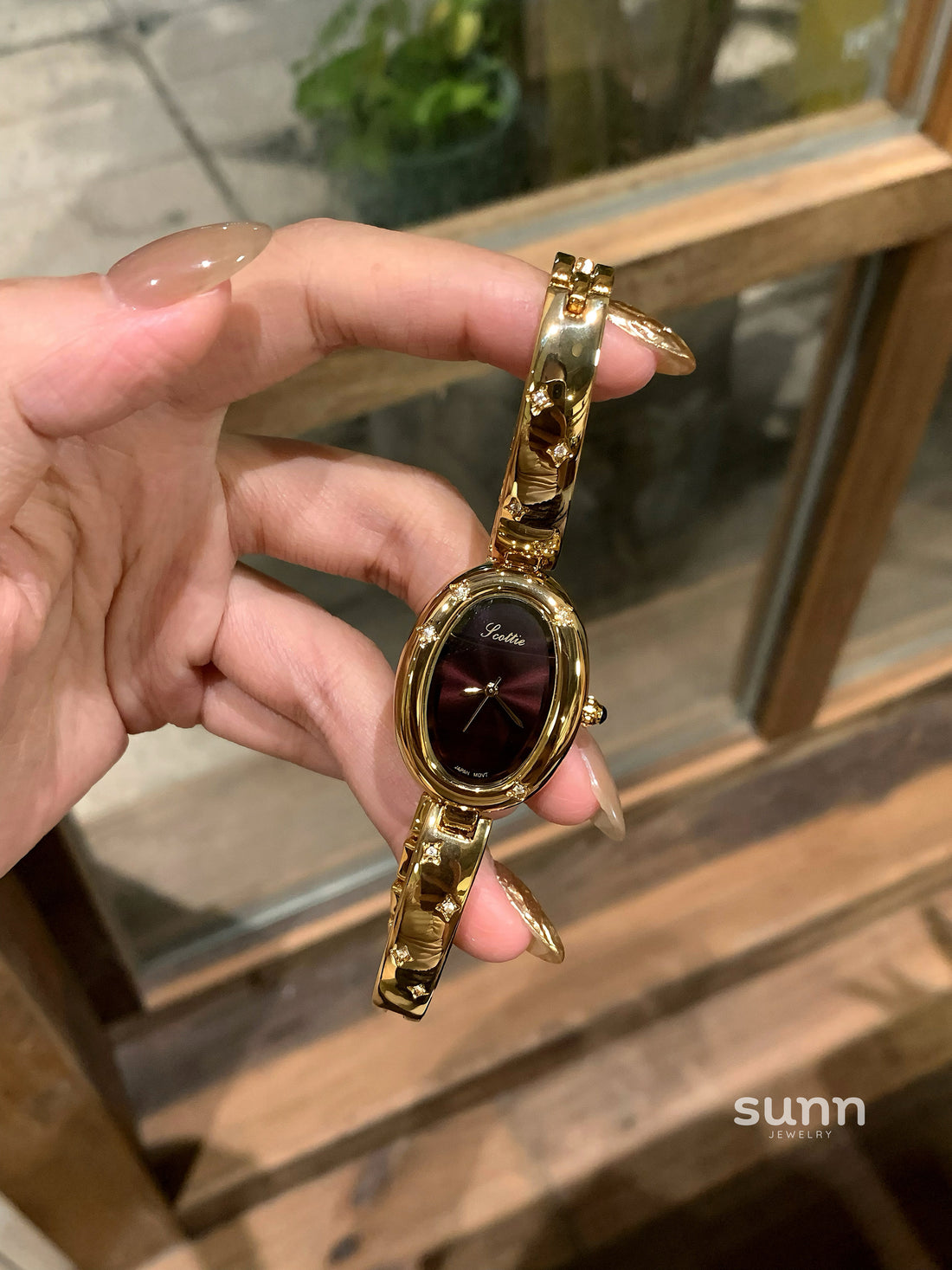 Ethel Ruby Diamond Bracelet Watch [DKNN3DQ4]
