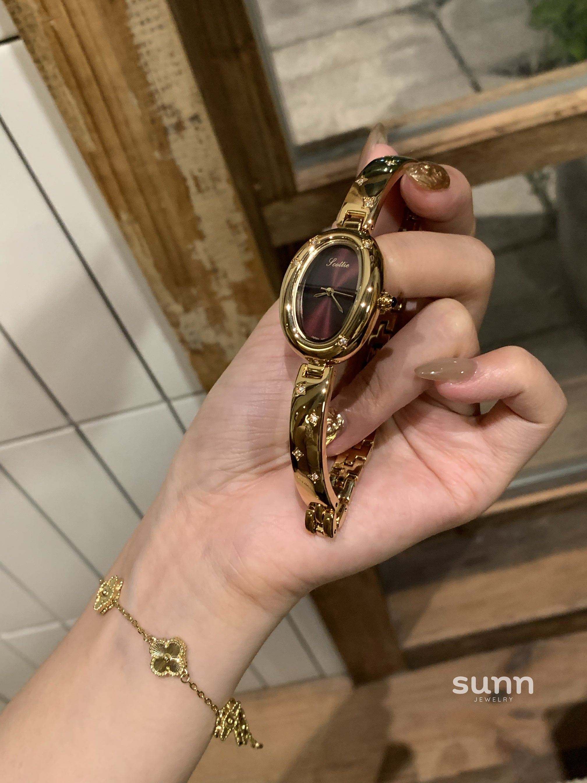 Ethel Ruby Diamond Bracelet Watch [KO22CWF4]