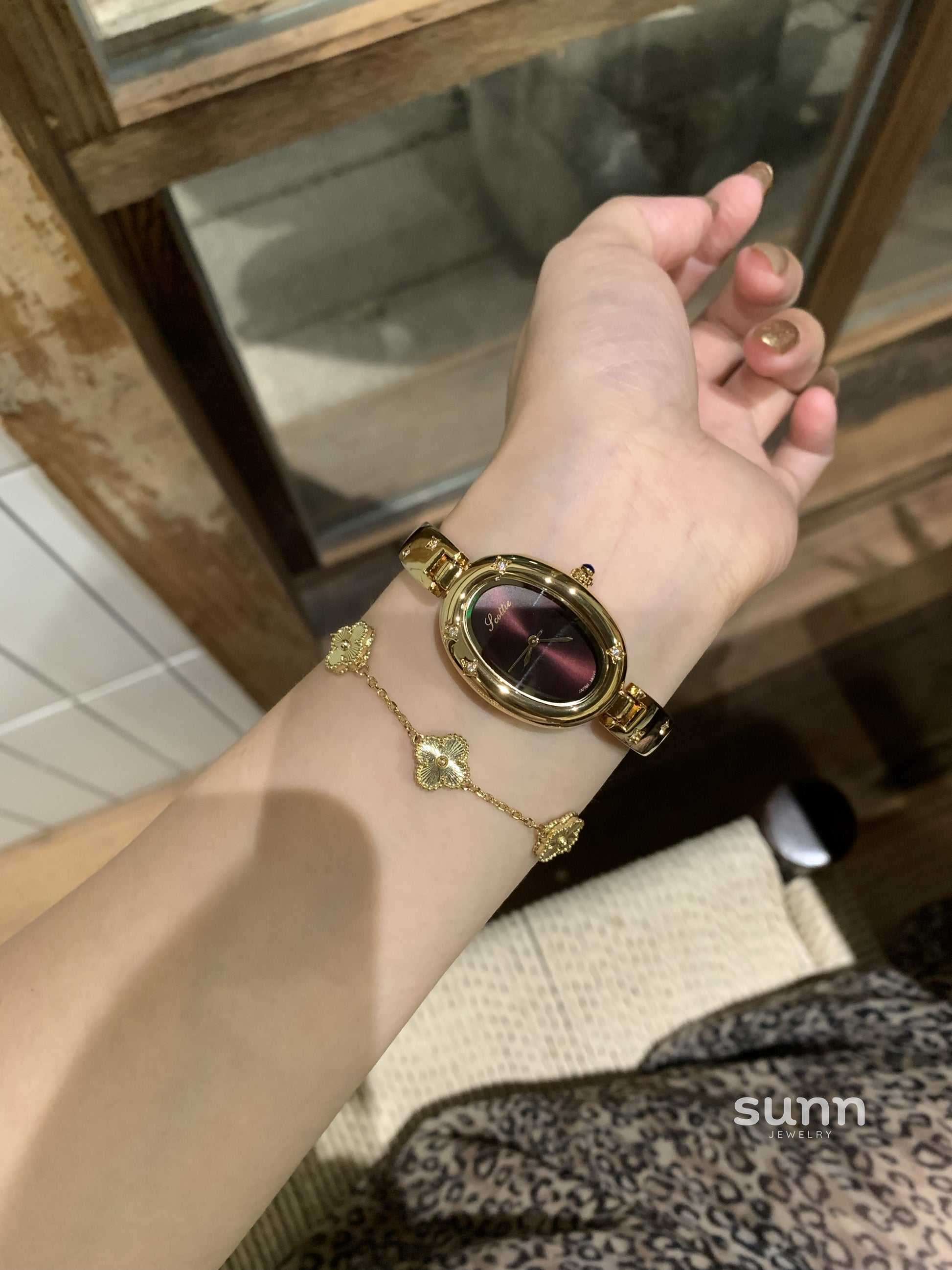 Ethel Ruby Diamond Bracelet Watch [6Y525MDW]