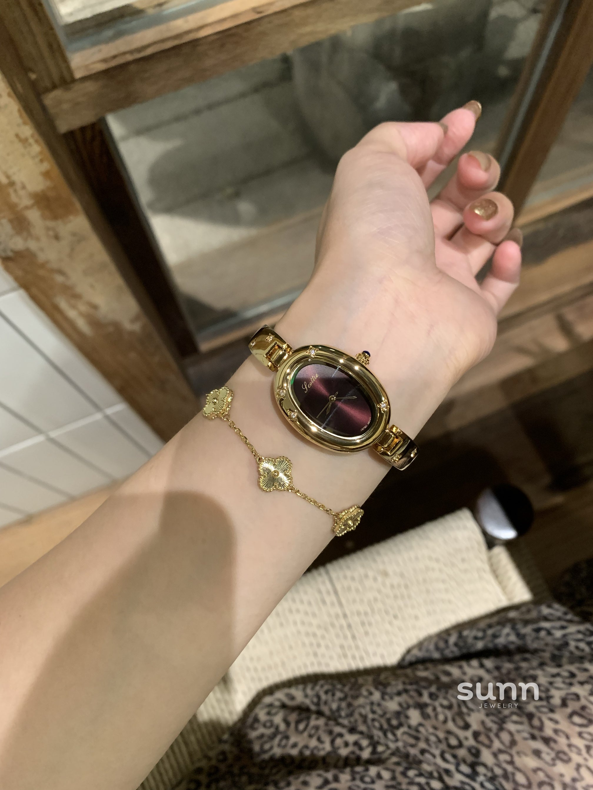 Ethel Ruby Diamond Bracelet Watch [6Y525MDW]