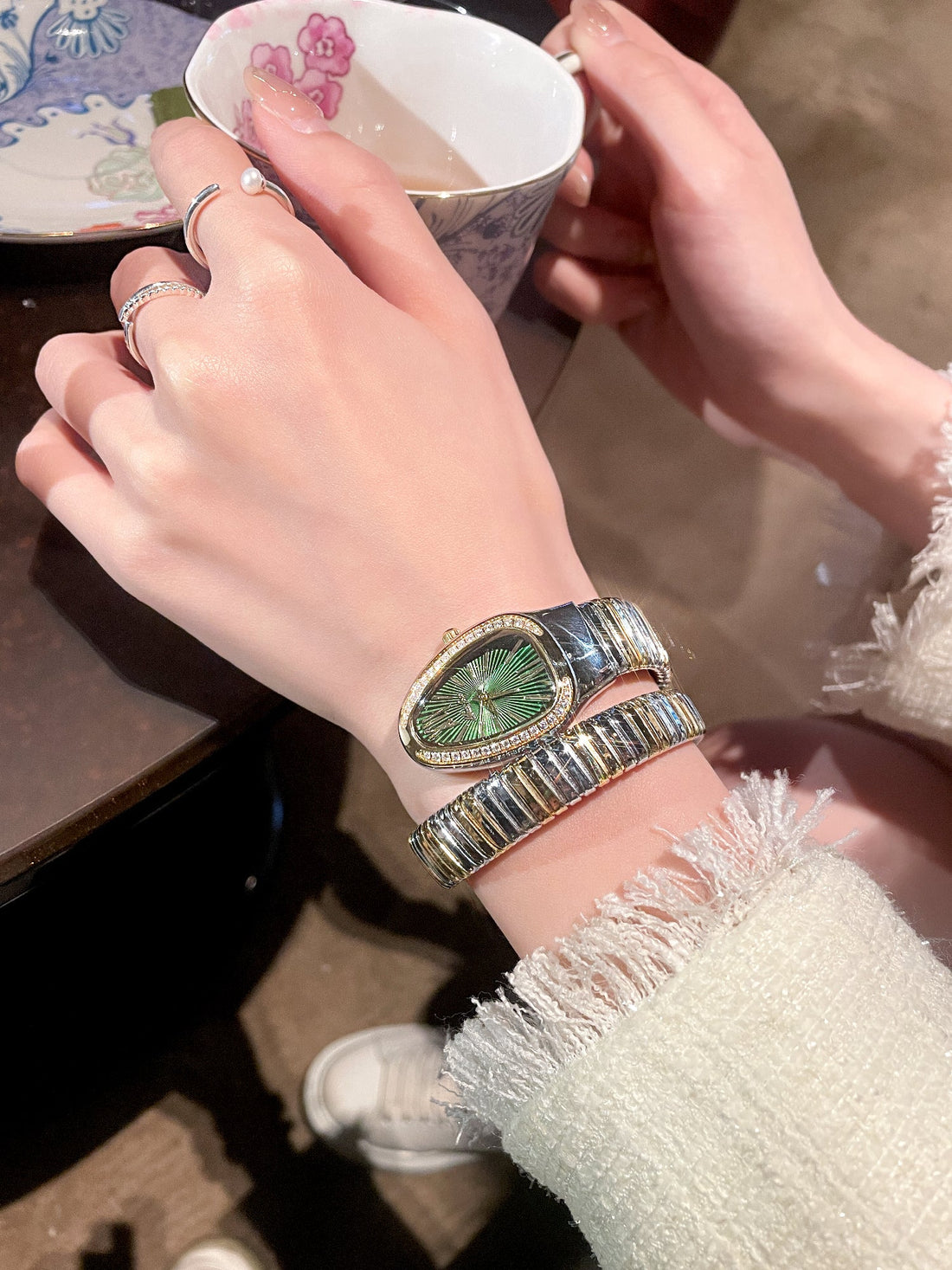 Etta Serpentine Rhinestone Watch