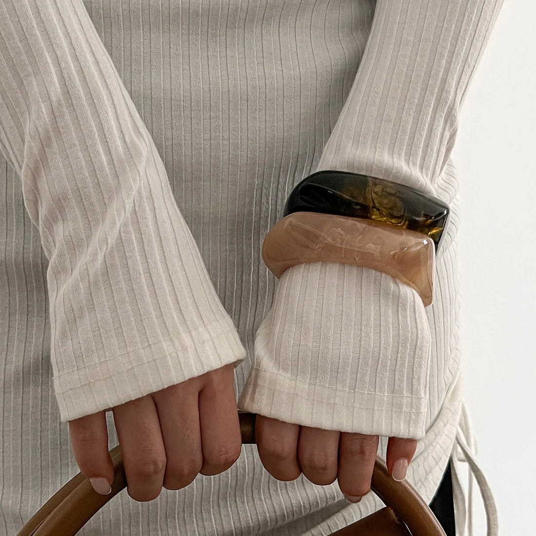 Eulalia Marble Irregular Resin Bracelet