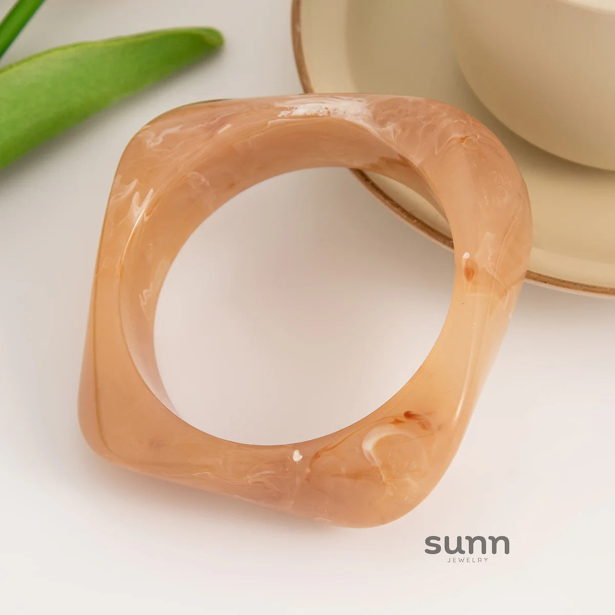Eulalia Marble Irregular Resin Bracelet