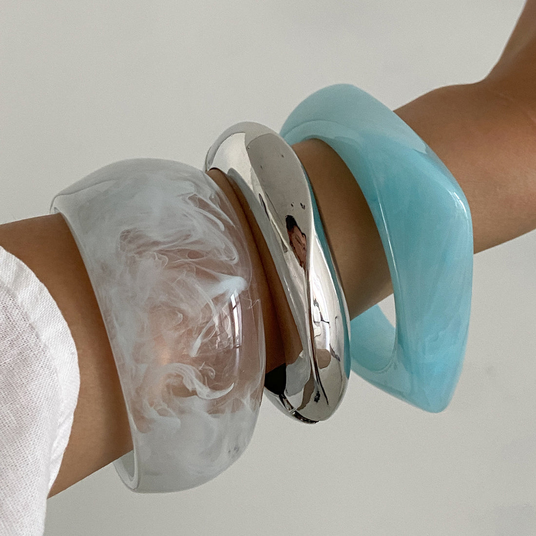 Evah Swirl Resin Bangle [81LAKFQJ]