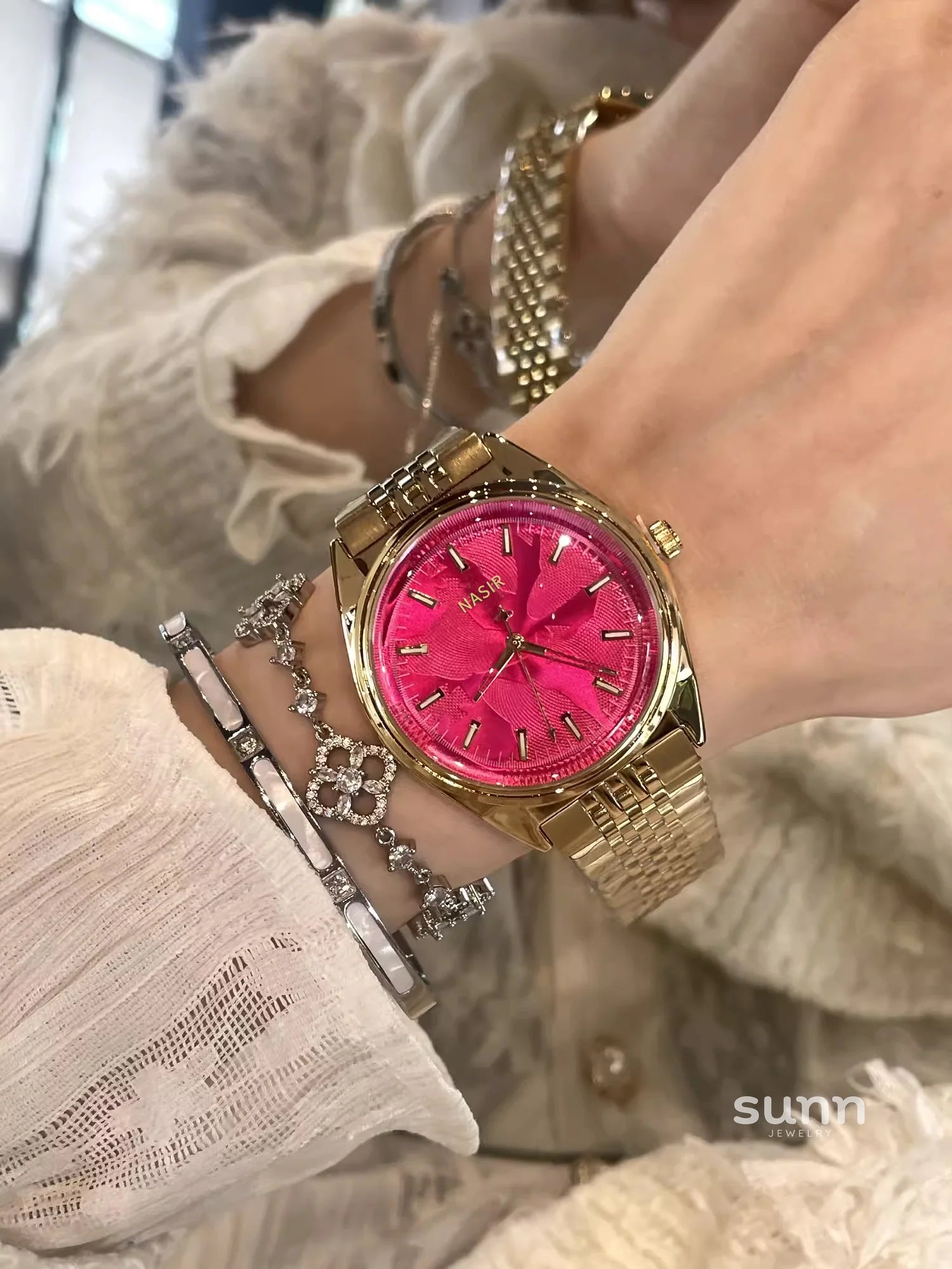 Evalee Large Dial Quartz Watch