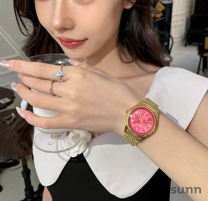 Evalee Large Dial Quartz Watch