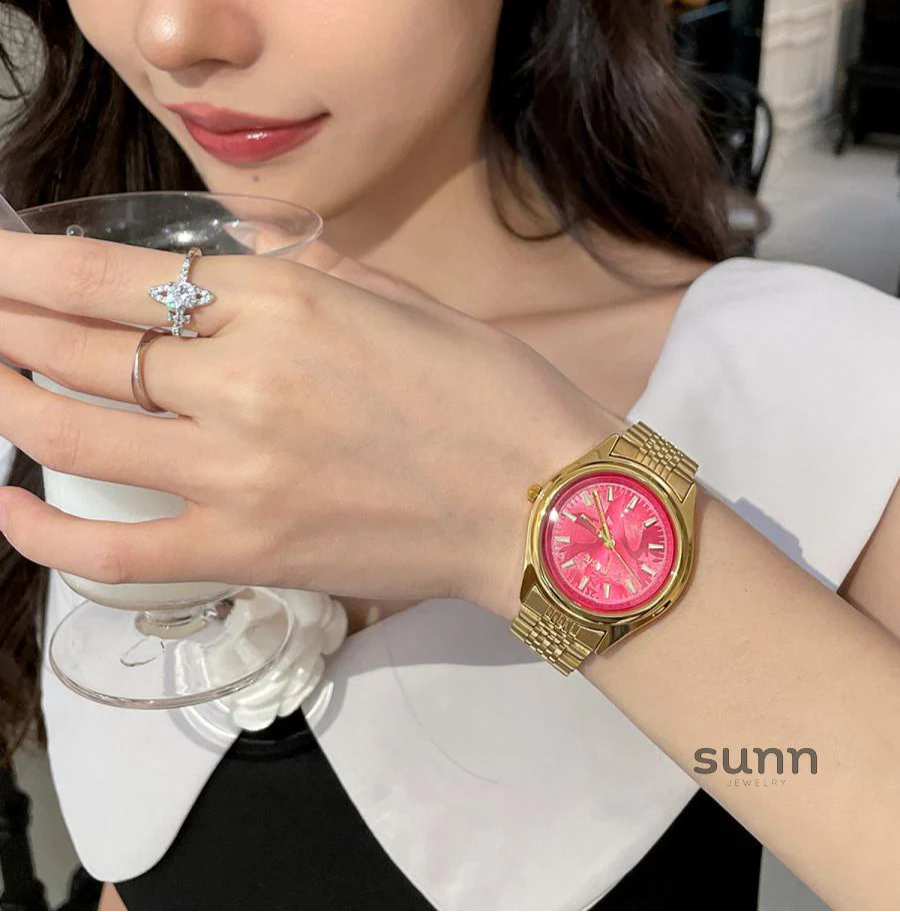 Evalee Large Dial Quartz Watch