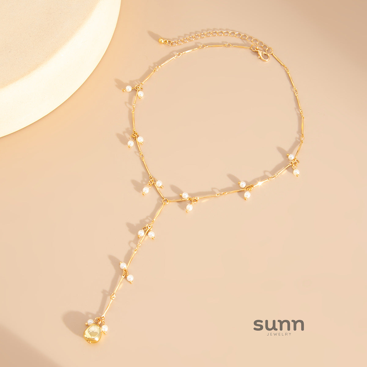 Evalyn Pearl Heart Pendant Necklace [YOH8SHFE]