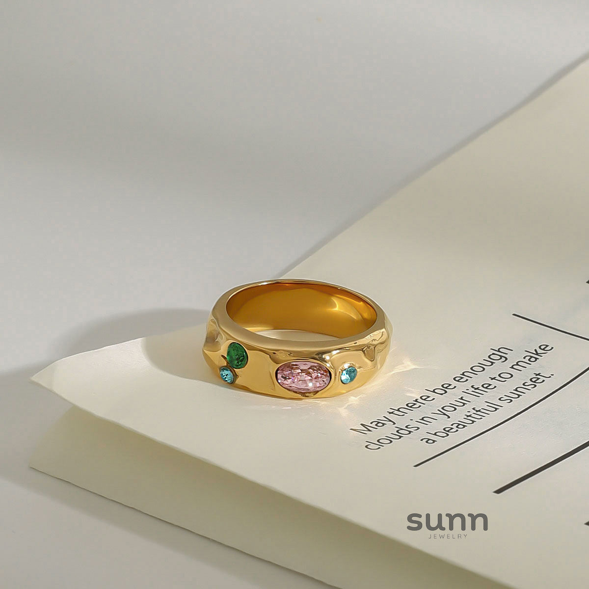 Eve Zircon Stackable Ring [RF95GP3W]