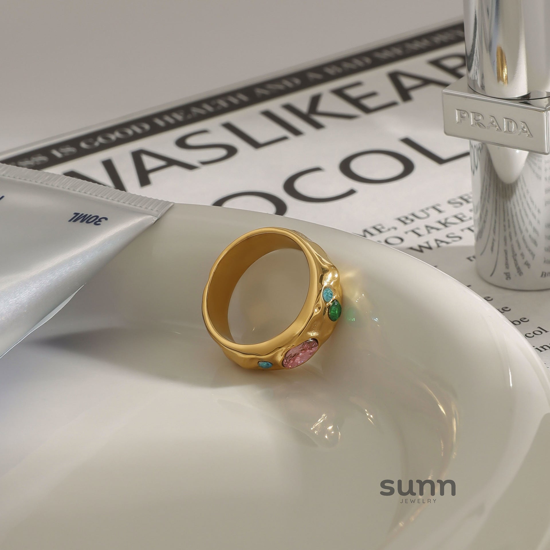 Eve Zircon Stackable Ring [JPJXOU3V]