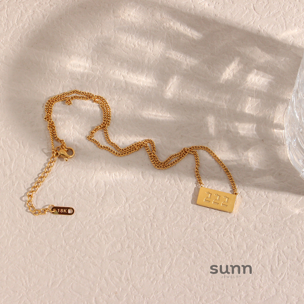 Evelia Angel Number Necklace [SGLW69Y5]
