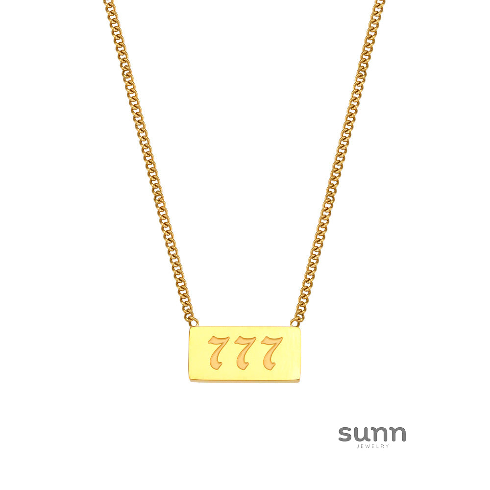 Evelia Angel Number Necklace [RXBE32KO]