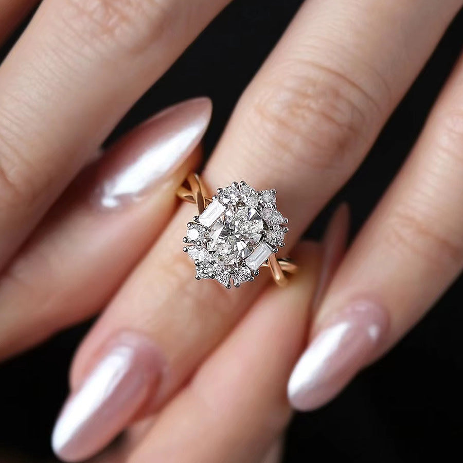 Eveline Oval Statement Ring [7DKFBO8I]