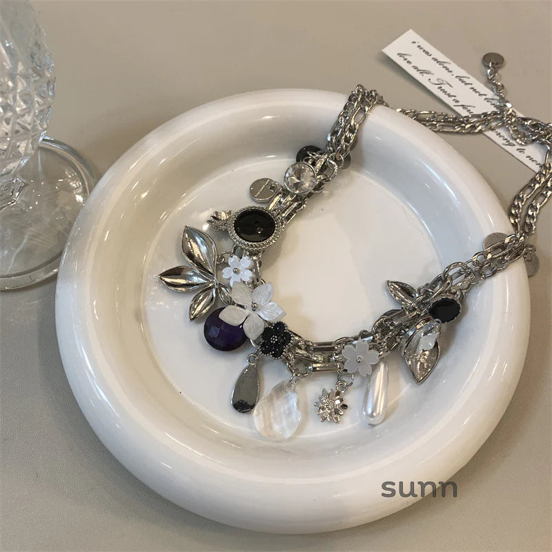 Evelyne Floral Pearl Choker