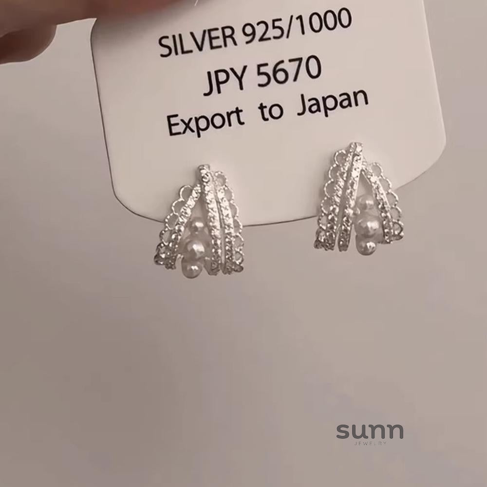 Evelyne Lace Pearl Earrings [Y6ZXTM89]