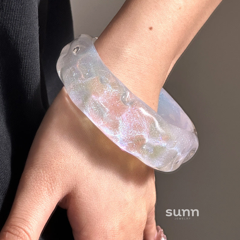 Evelynne Iridescent Glitter Bangle [FDGVXYGG]