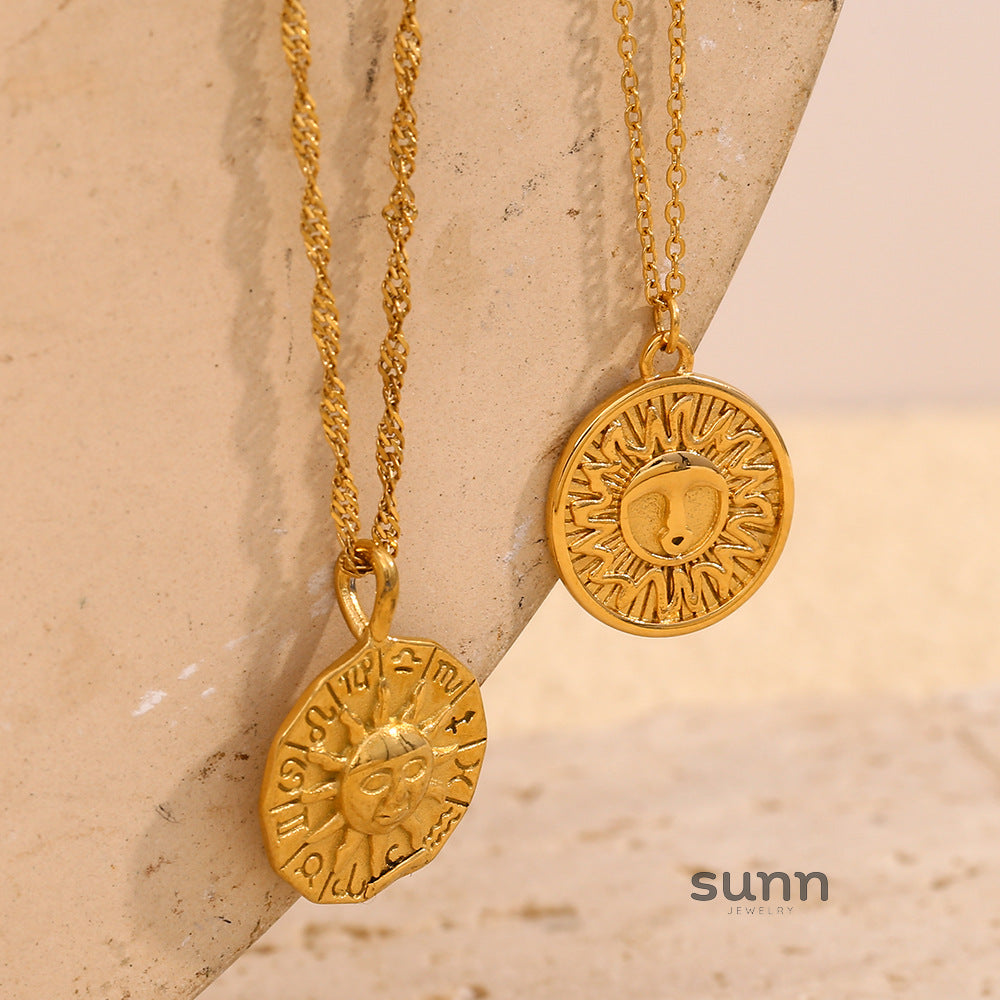 Everett Celestial Sun Necklace [U3V4VOPQ]