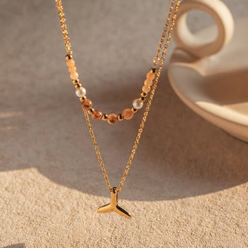 Everette Golden Fishtail Necklace [5WHC42NC]