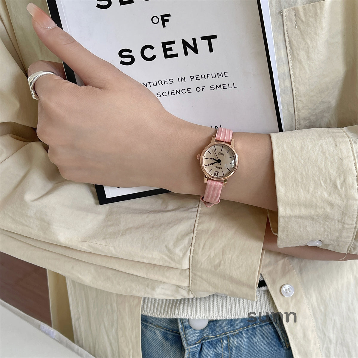 Everette Retro Leather Watch [PRUFQQOV]