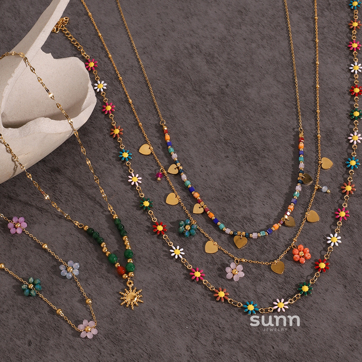 Everlie Bohemian Clavicle Necklace [9L83O5OW]