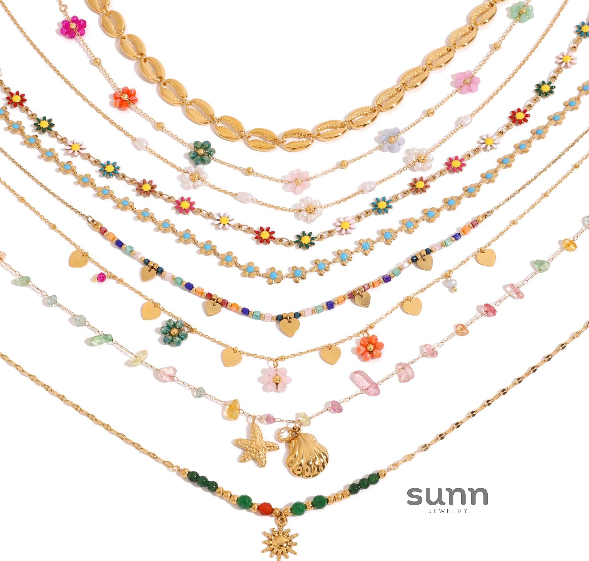 Everlie Bohemian Clavicle Necklace [Y8D2VOR9]