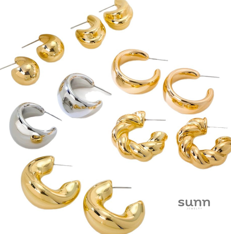 Everlie Waterdrop Hoop Earrings [T0KPGN7X]