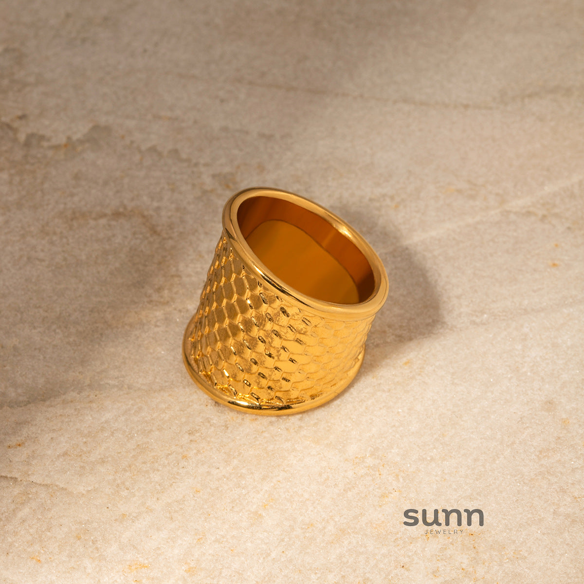 Evette Fish Scale Earring Ring Set [2HSEHSEC]
