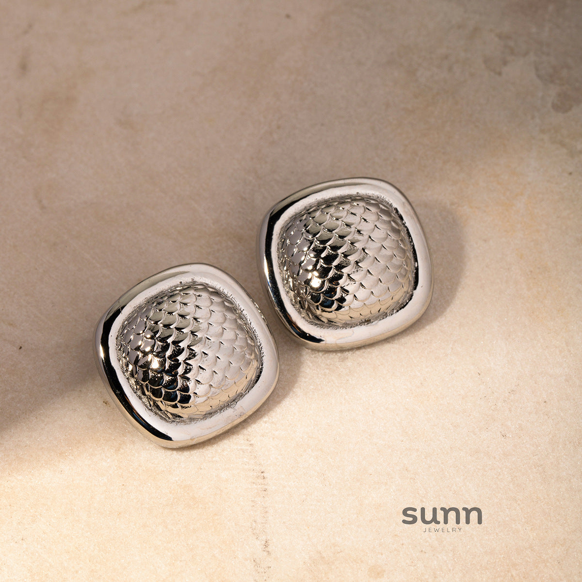 Evette Fish Scale Earring Ring Set [X4MWPJ4P]