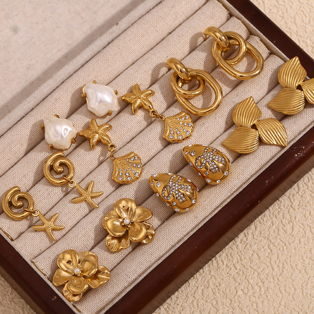 Evette Pearl Starfish Earrings [9QYZ0DKK]