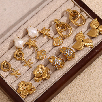 Evette Pearl Starfish Earrings [9QYZ0DKK]