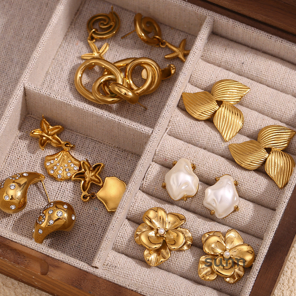 Evette Pearl Starfish Earrings [9QYZ0DKK]
