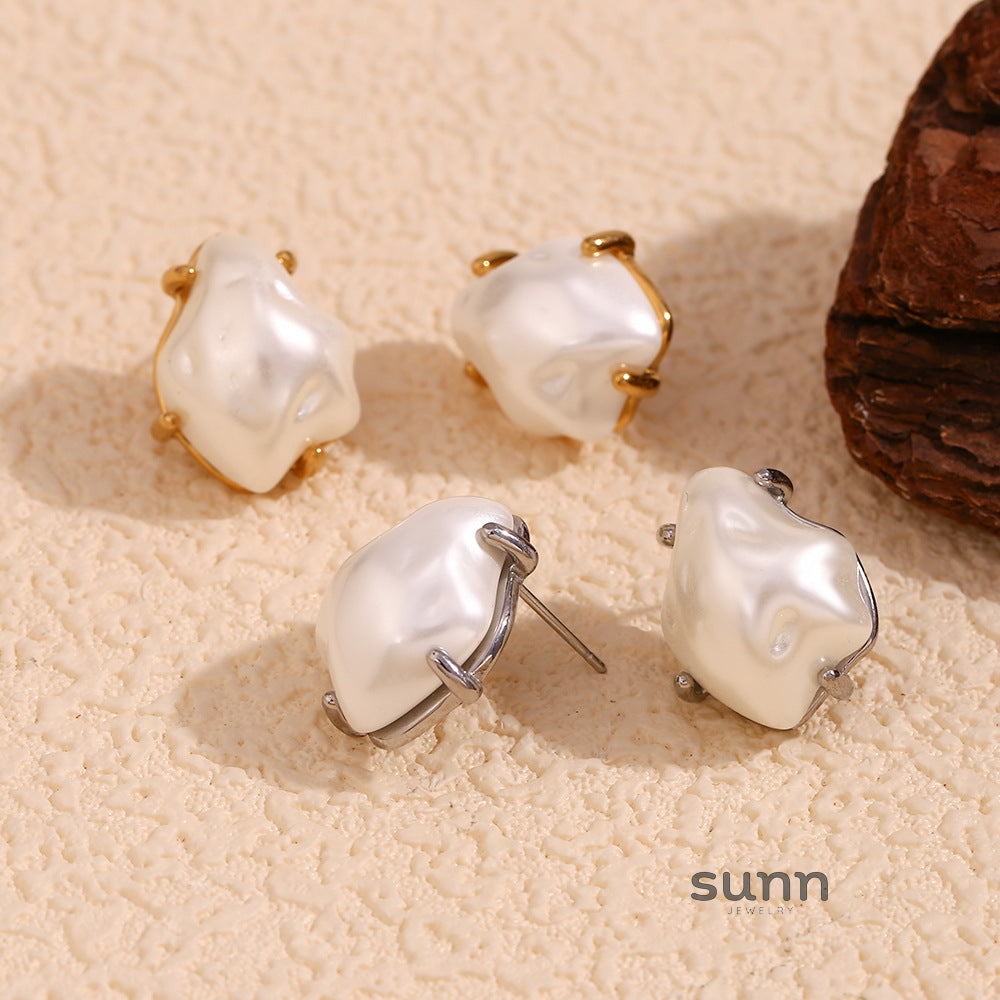 Evette Pearl Starfish Earrings [OK0LBKCZ]