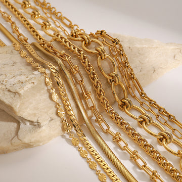 Evey Layered Chain Necklace [IVS2IJR9]
