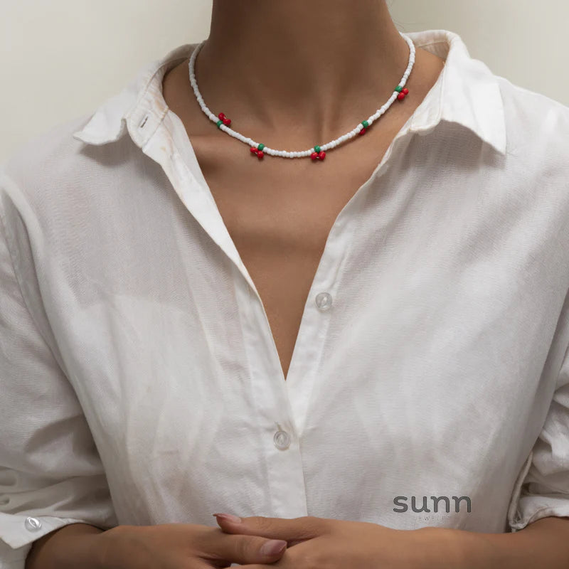 Evolet Bohemian Beaded Choker
