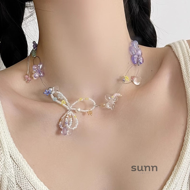 Ezmeralda Whimsical Bloom Necklace [NI2XOZGA]
