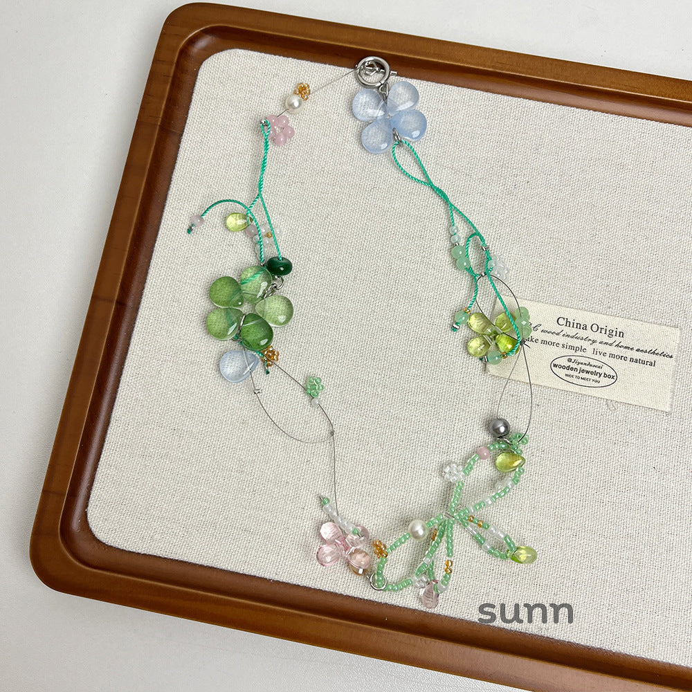Ezmeralda Whimsical Bloom Necklace [OYSOACMV]