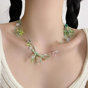 Ezmeralda Whimsical Bloom Necklace [4FHT1VUC]