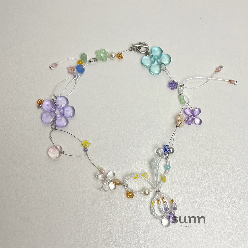 Ezmeralda Whimsical Bloom Necklace [7LCXP0HL]