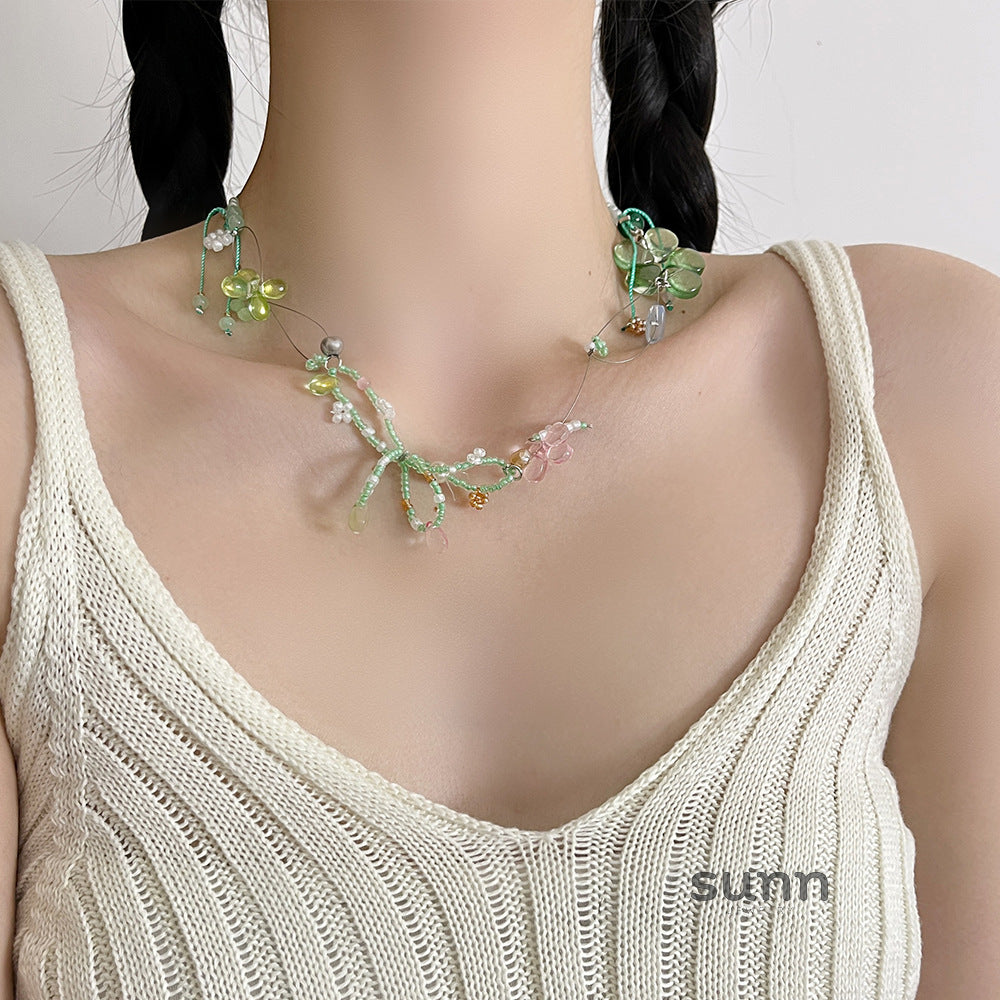 Ezmeralda Whimsical Bloom Necklace [ZHTMTCXD]