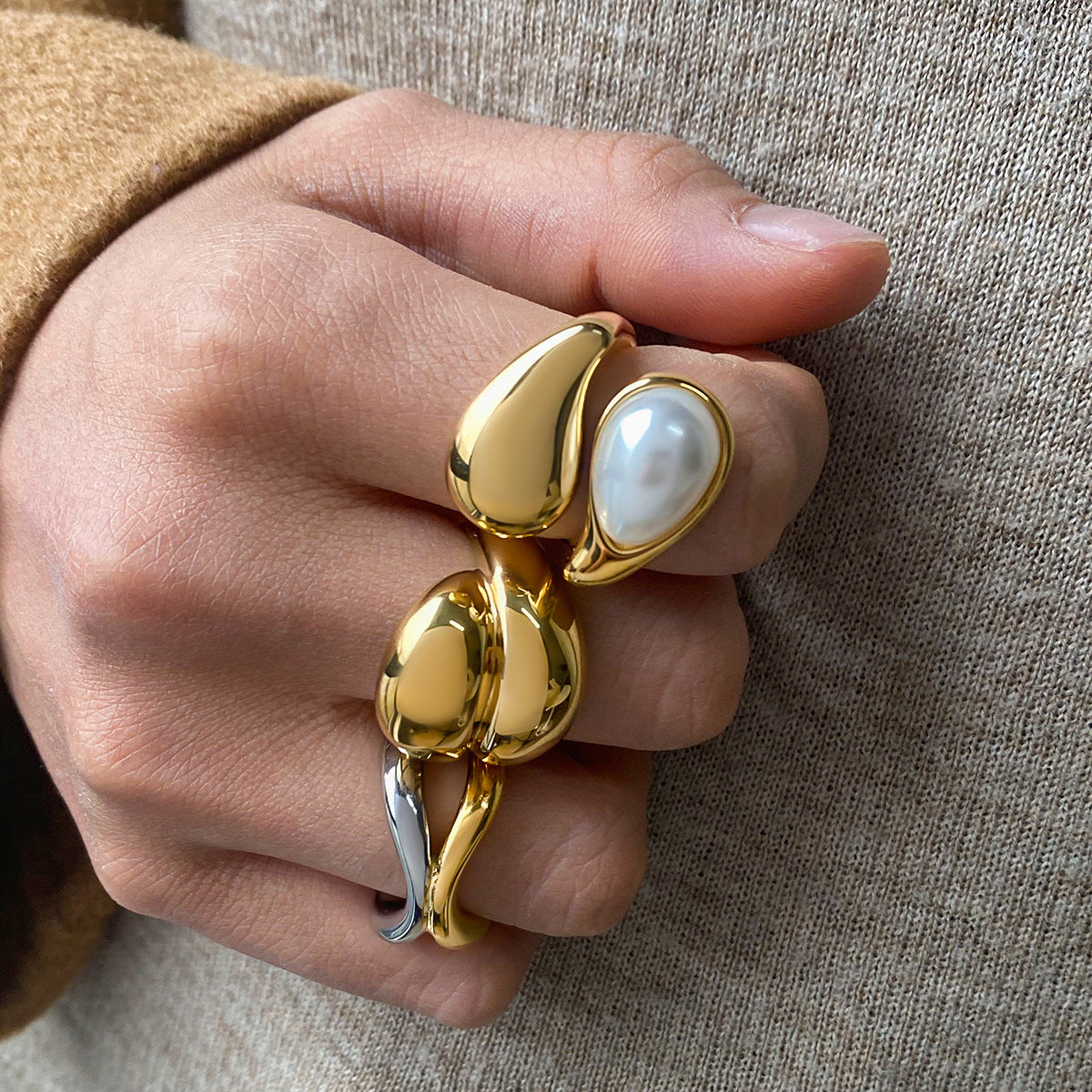 Ezrah Niche Steel Rings [GUDVYWKJ]