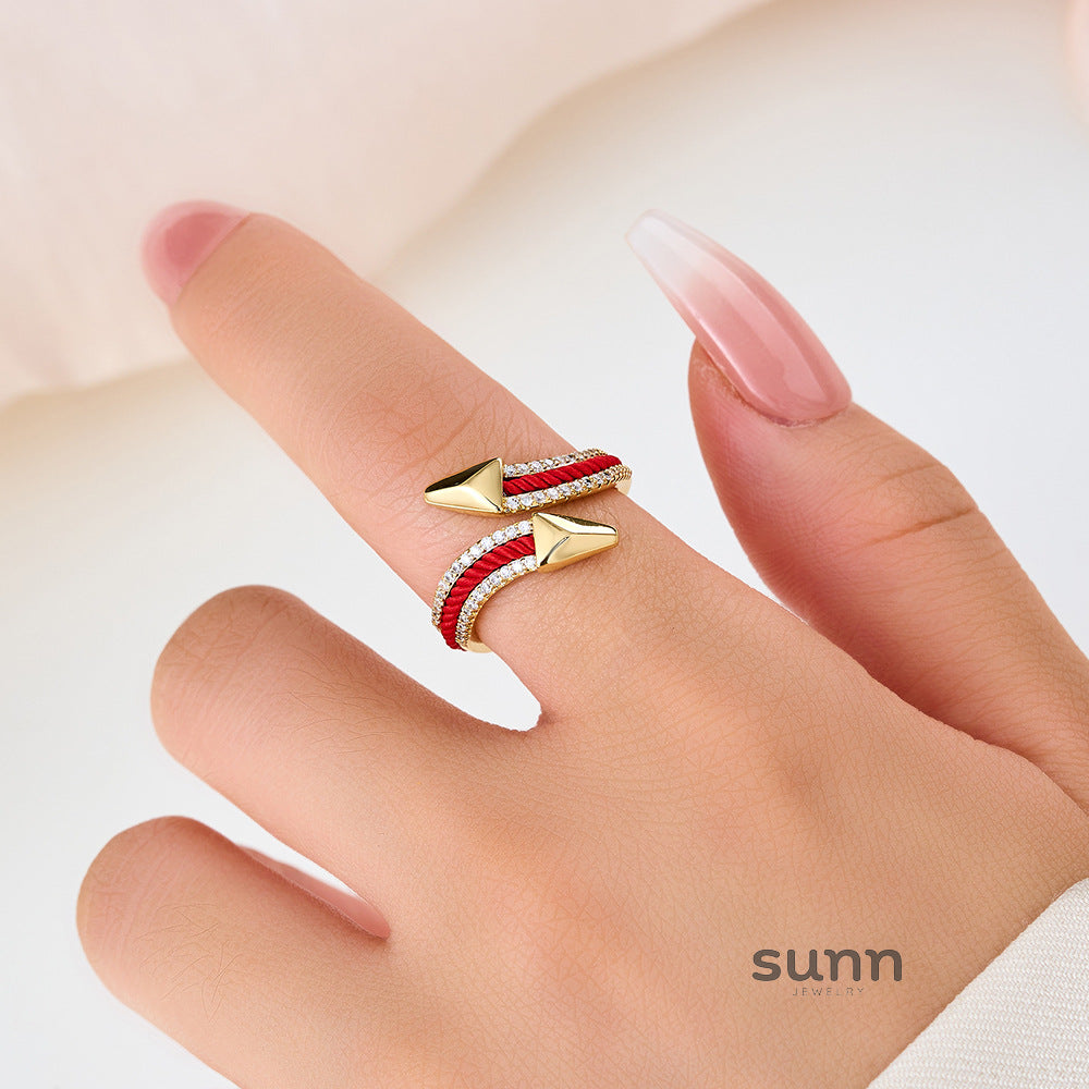 Ezri Red String Zircon Ring [VIYIGR15]