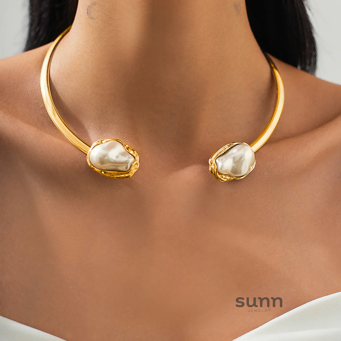 Faithlyn Baroque Pearl Jewelry