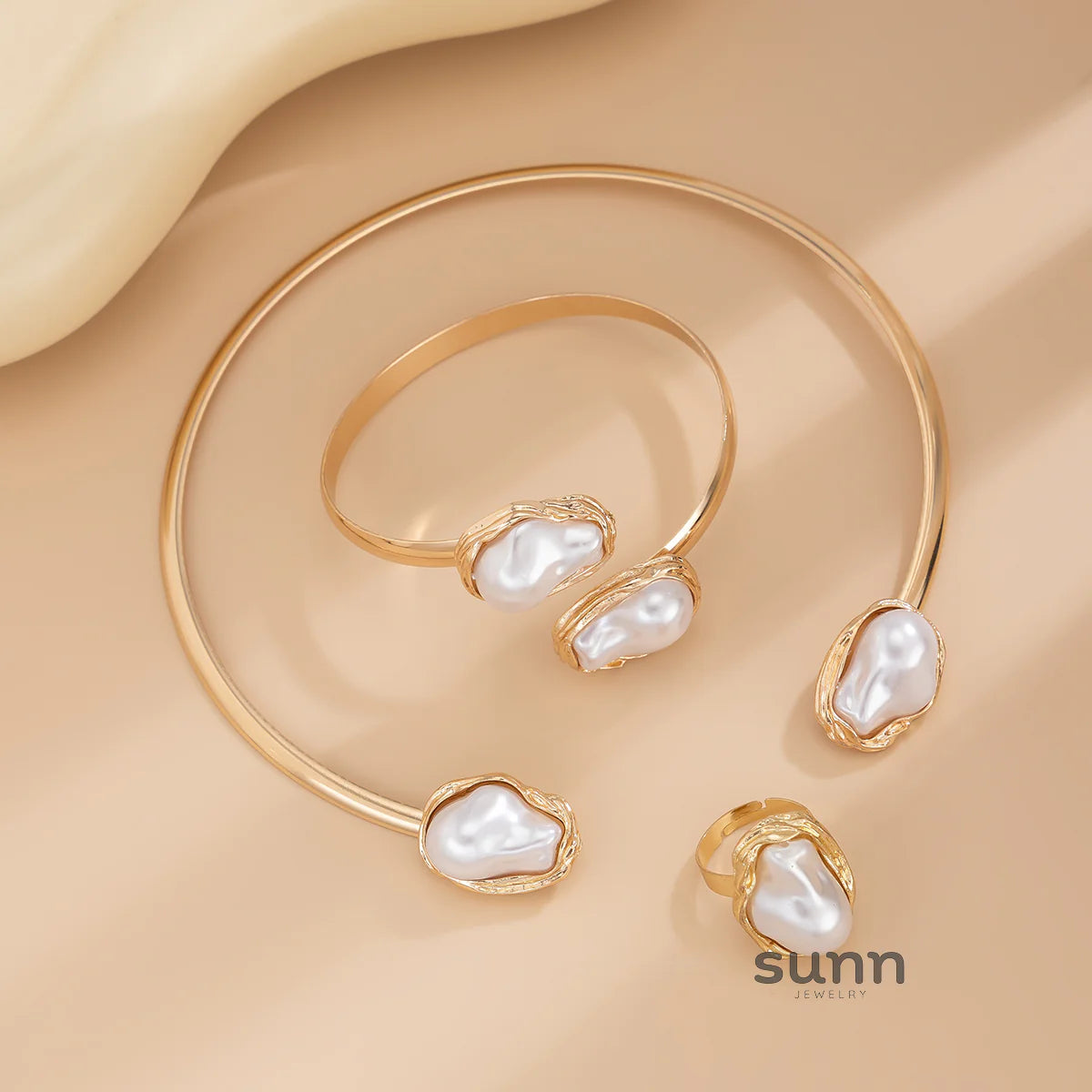 Faithlyn Baroque Pearl Jewelry
