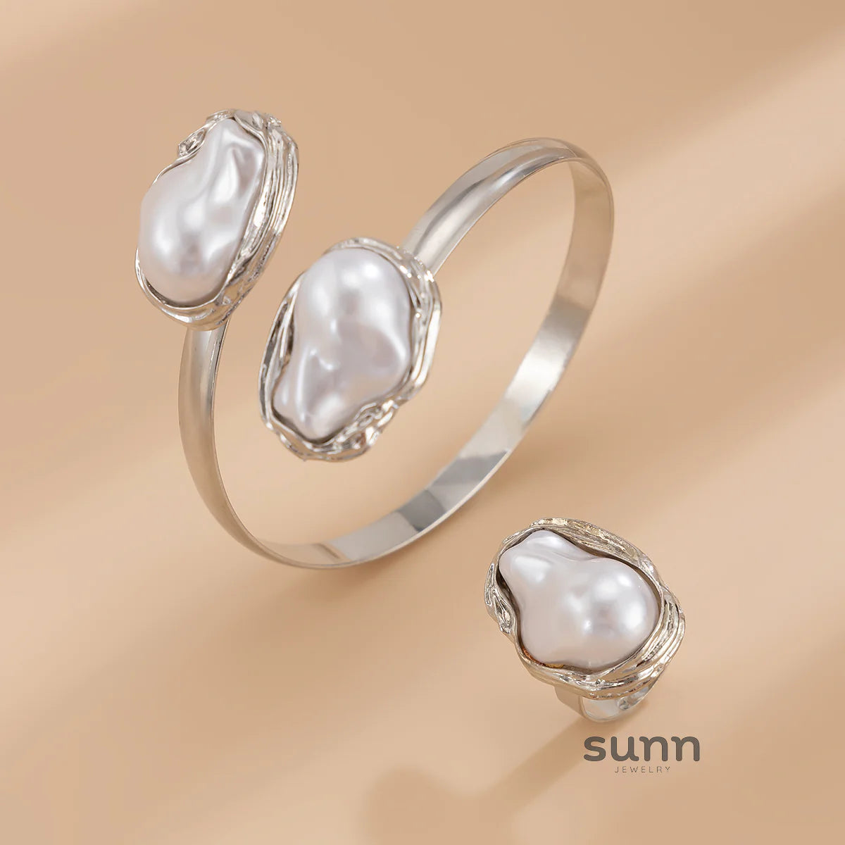 Faithlyn Baroque Pearl Jewelry